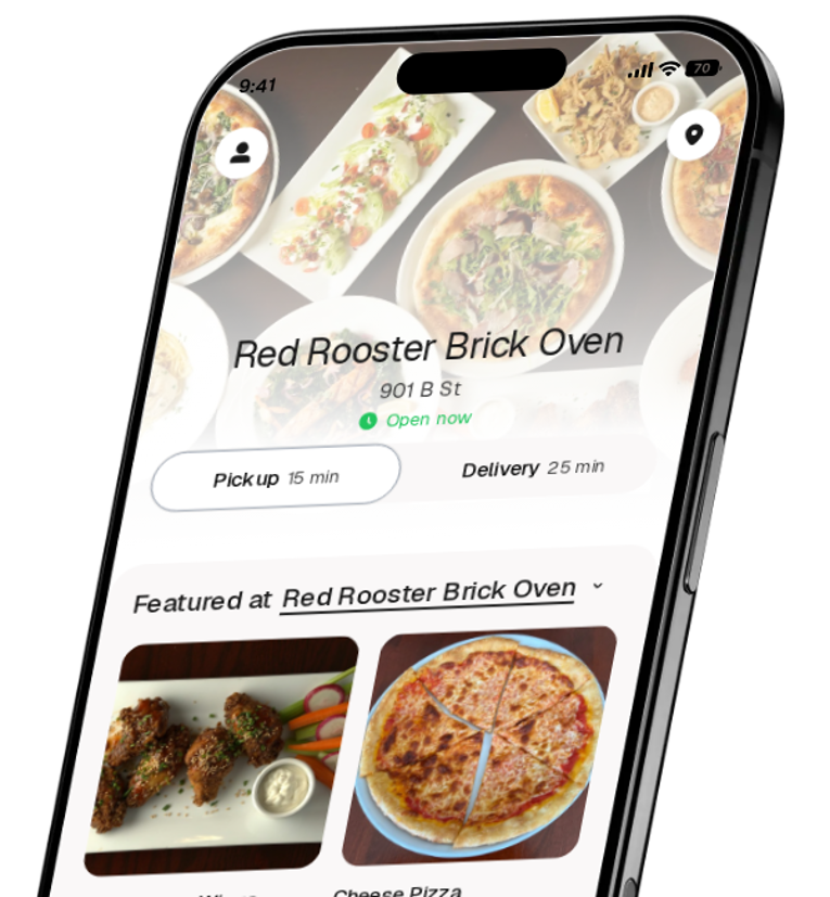 Red Rooster Brick Oven app preview
