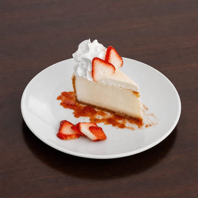 New York Cheesecake with Fresh Strawberry.