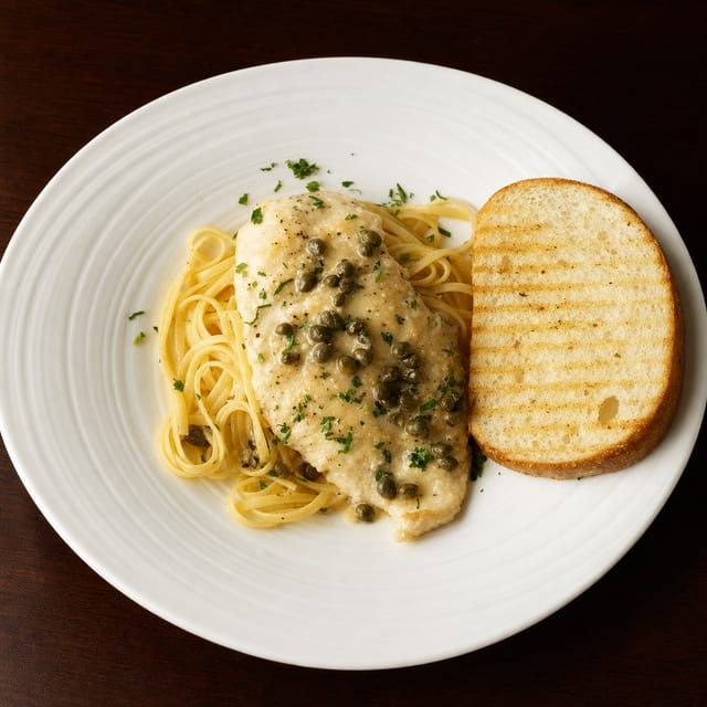 Chicken Piccata Pasta Party Tray.